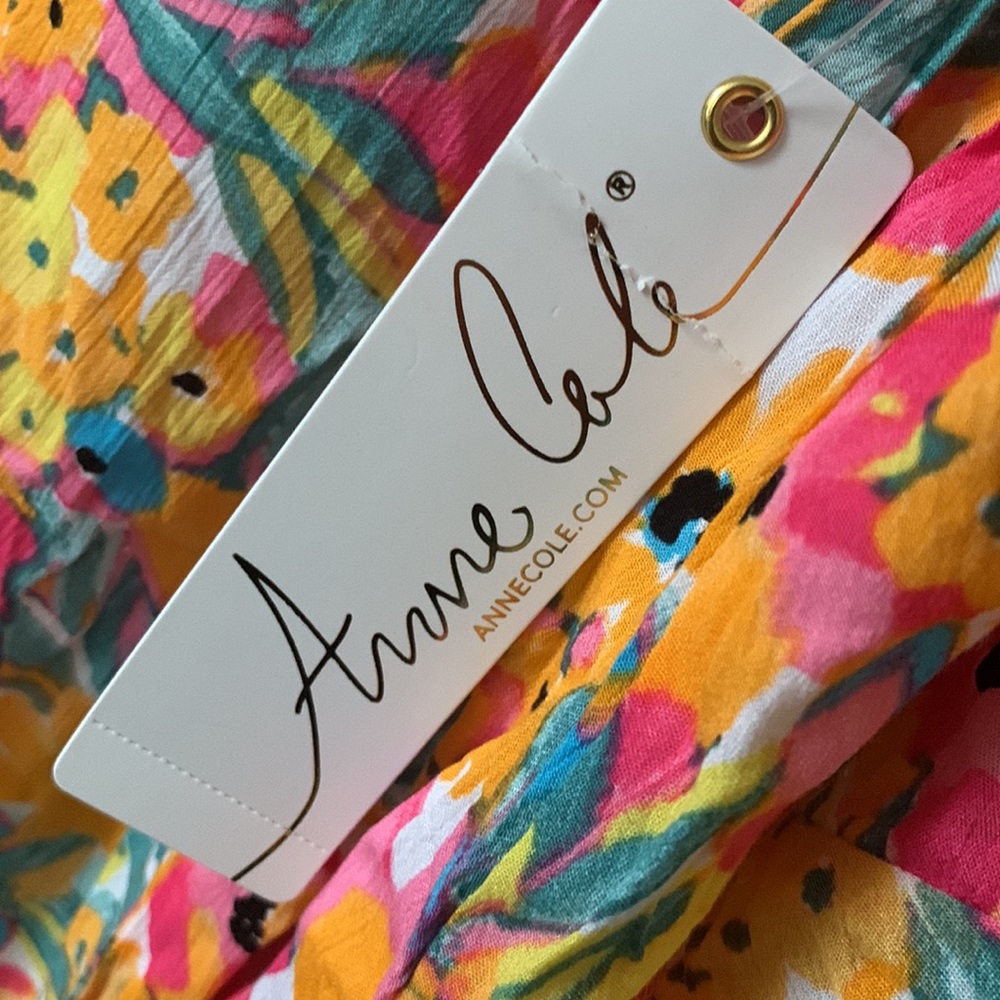 Anne Cole Flounce V Neck Tunic Cover Up - Picture 11 of 12